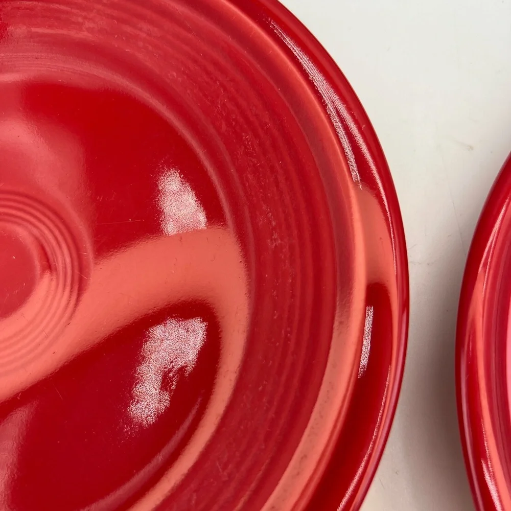FIESTAWARE  Set of 4 Scarlet Red 7.25